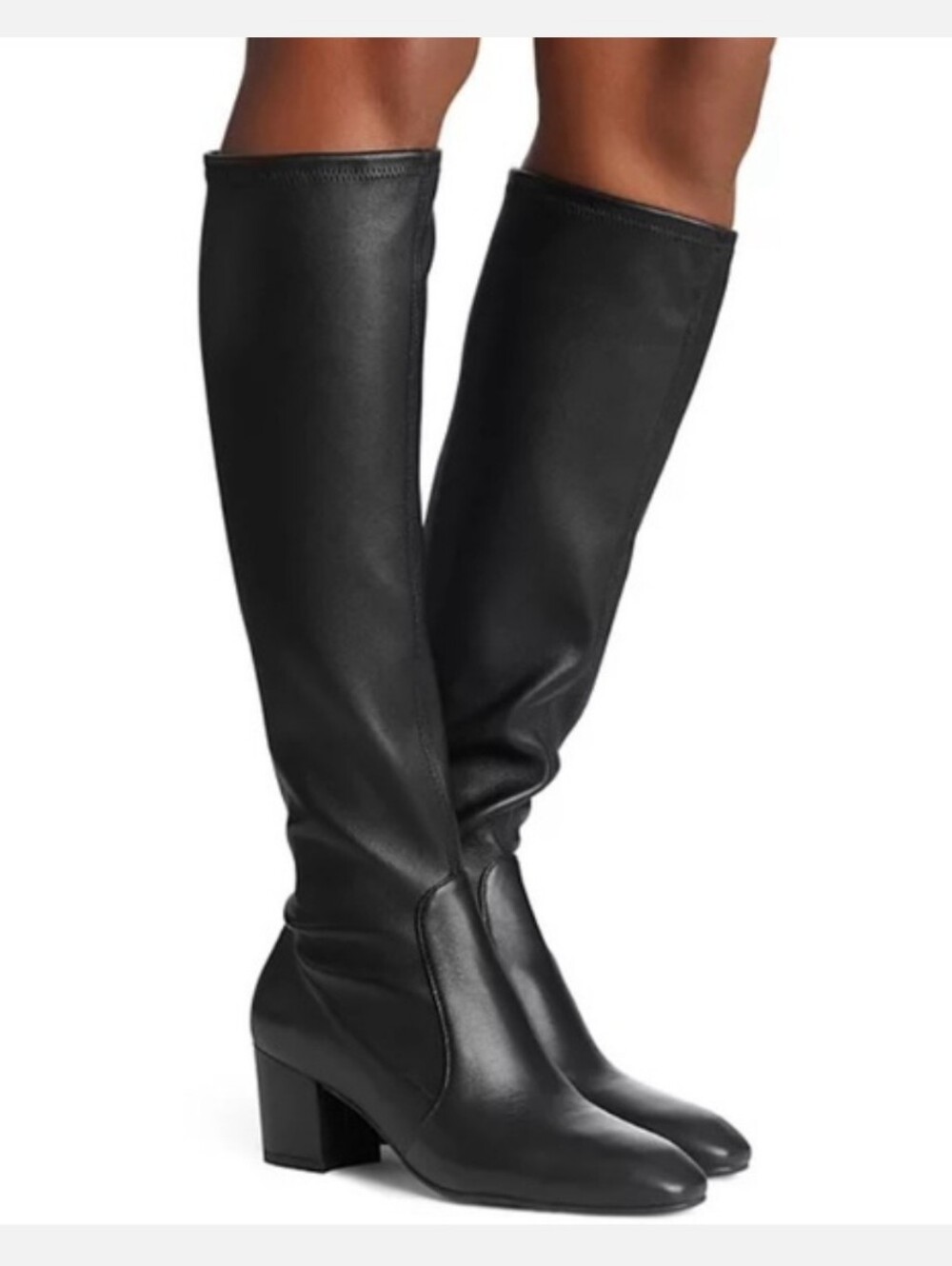 Stuart Weitzman Liviana Stretchy Knee High Boots Size 7 Black